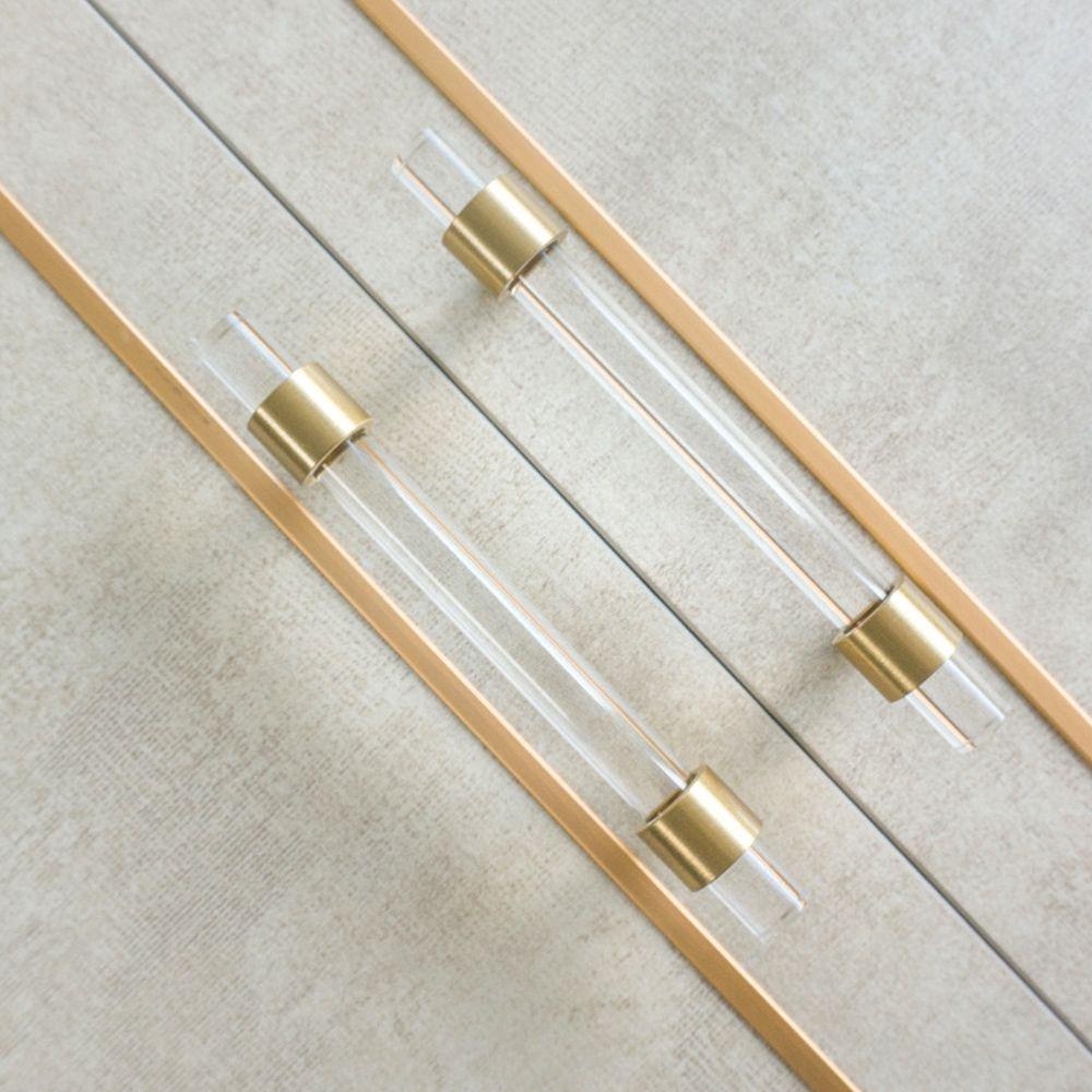 KUNHEV Tay Nắm Cửa Tủ Bằng Acrylic Trong Suốt Tiện Dụng Cho Phòng Tắm / Tủ Quần Áo