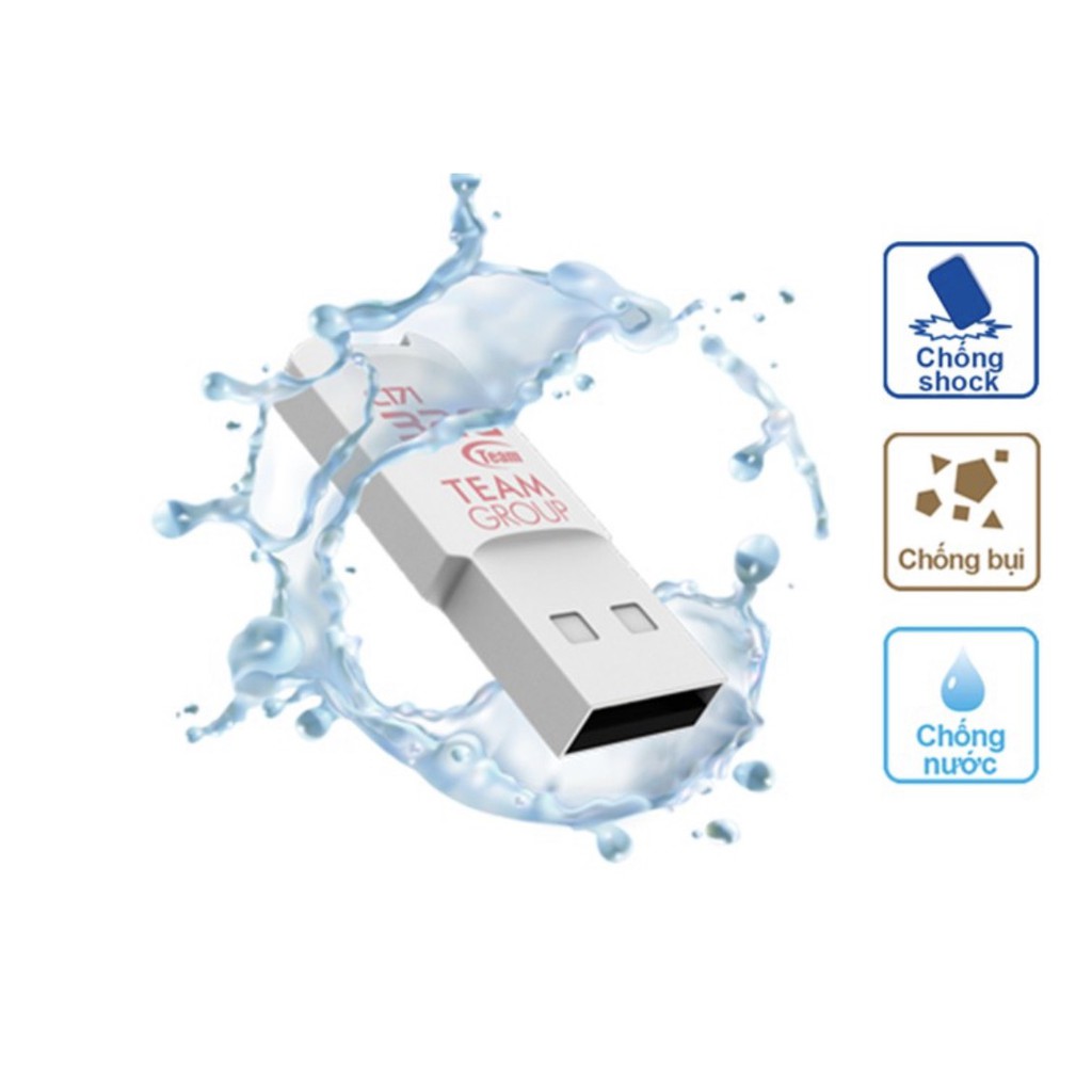 USB 2.0 Team Group C171 8GB chống nước Taiwan (Đen) - Hãng phân phối chính thức