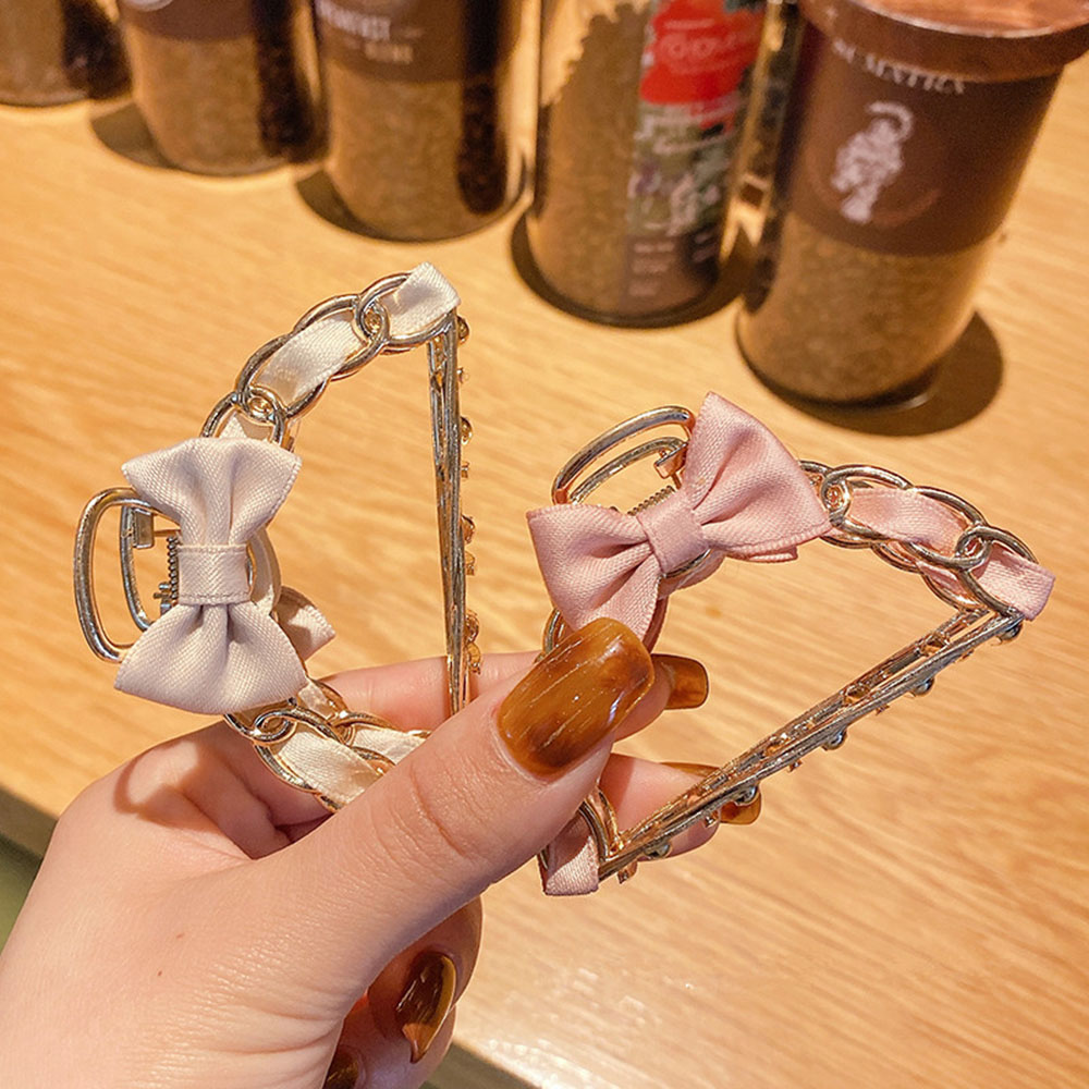 Kẹp tóc đính nơ thời trang nữ dễ thương