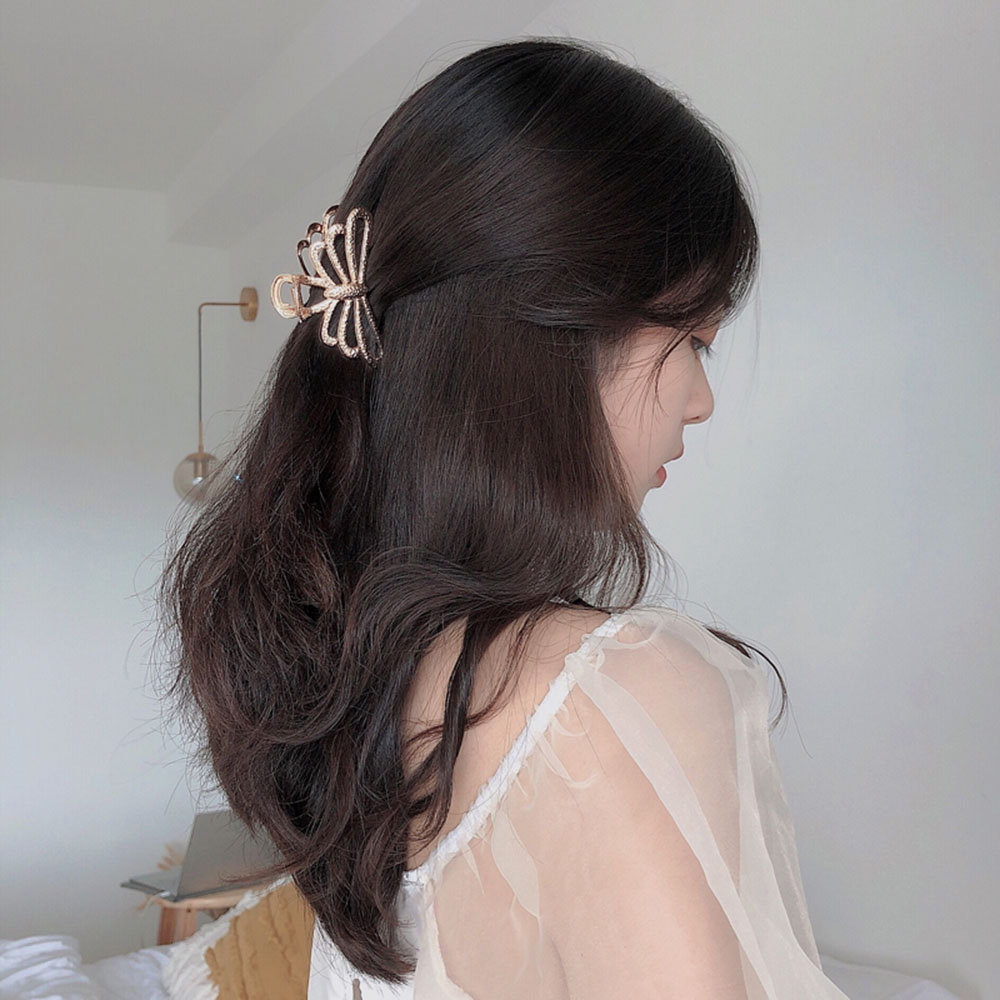 Kẹp Tóc Kim Loại Phong Cách Retro Pháp Cho Nữ