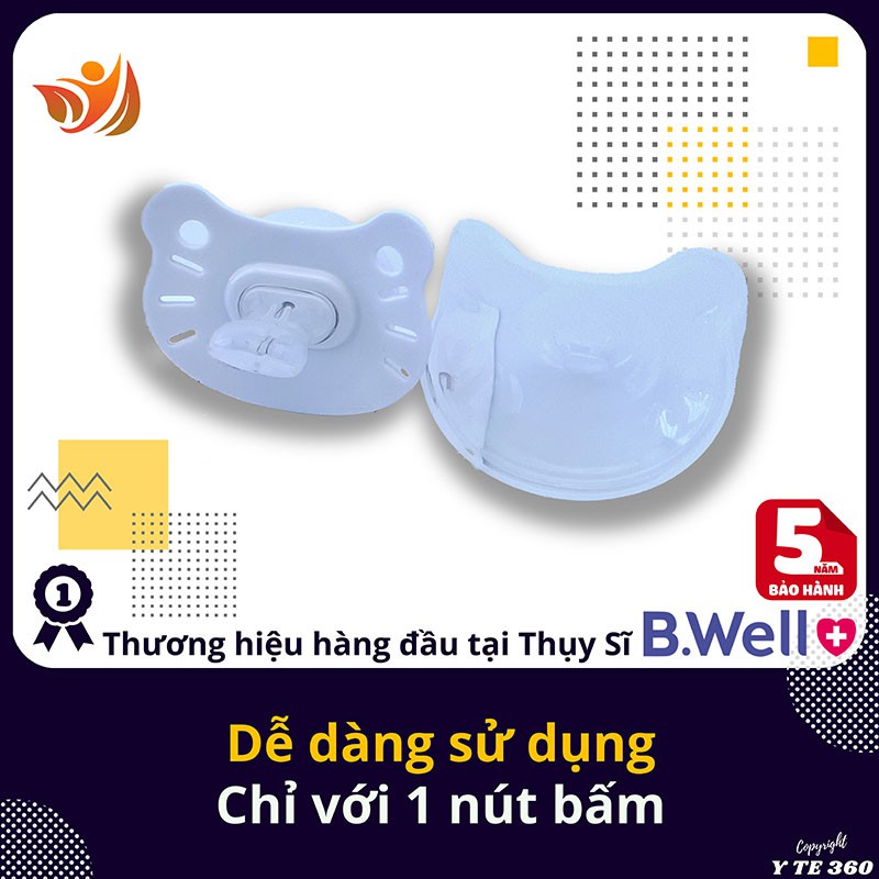 Nhiệt kế điện tử ngậm miệng đo nhiệt độ b.well wt 09 - bwell y tế 360