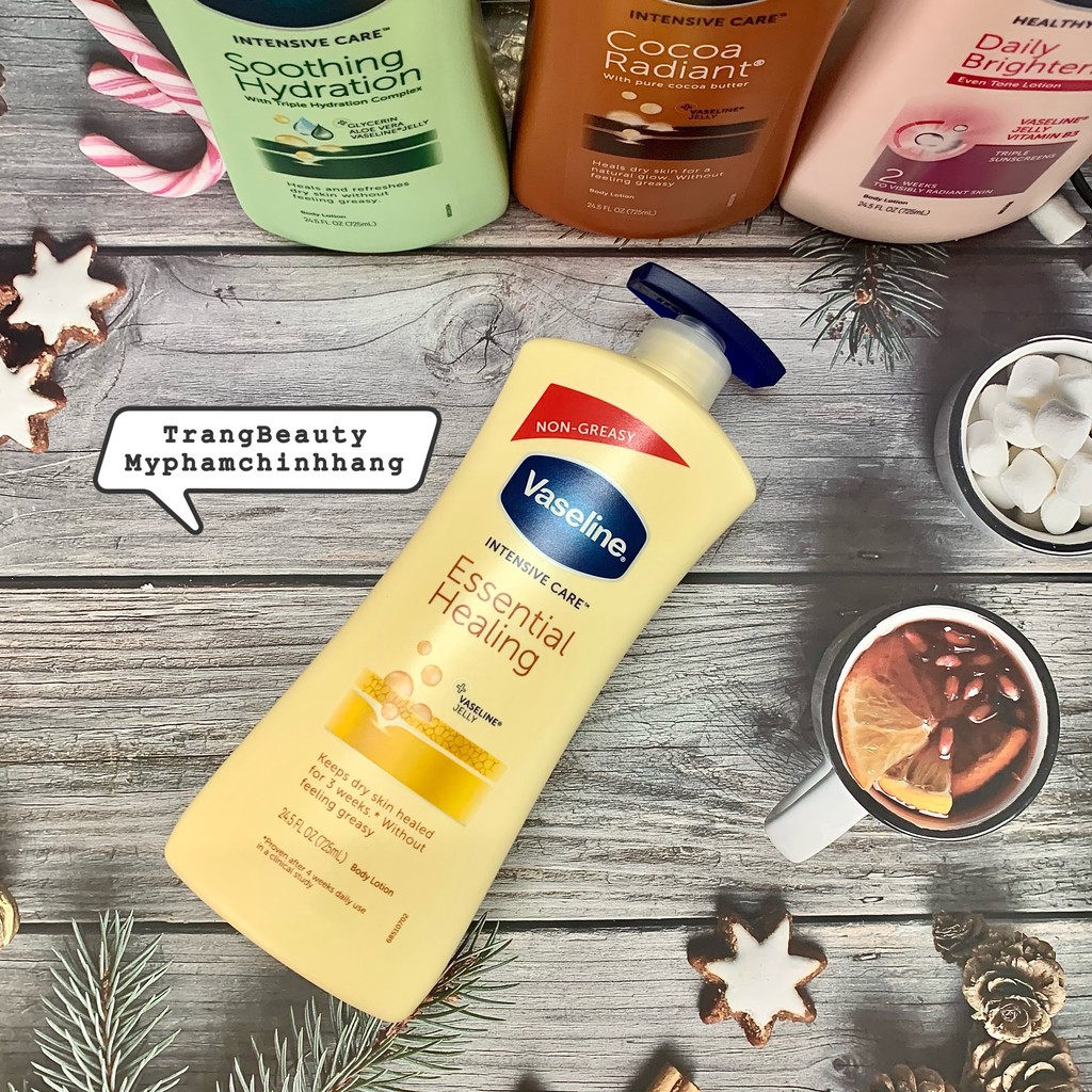 Sữa dưỡng thể Vaseline Healthy White UV Lightening Body Lotion dưỡng trắng da chăm sóc toàn diện dung tích 725ml | BigBuy360 - bigbuy360.vn