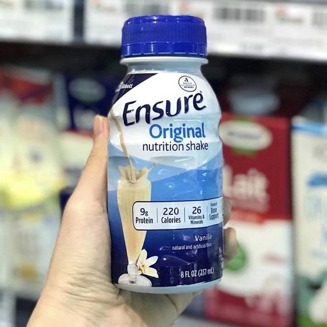 [Mã 159FMCGSALE giảm 8% đơn 500K] [Combo 6 chai] Sữa ENSURE MỸ 237ml hương VANILLA