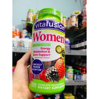 Kẹo dẻo Vitafusion Women Gummy Vitamins 220 viên