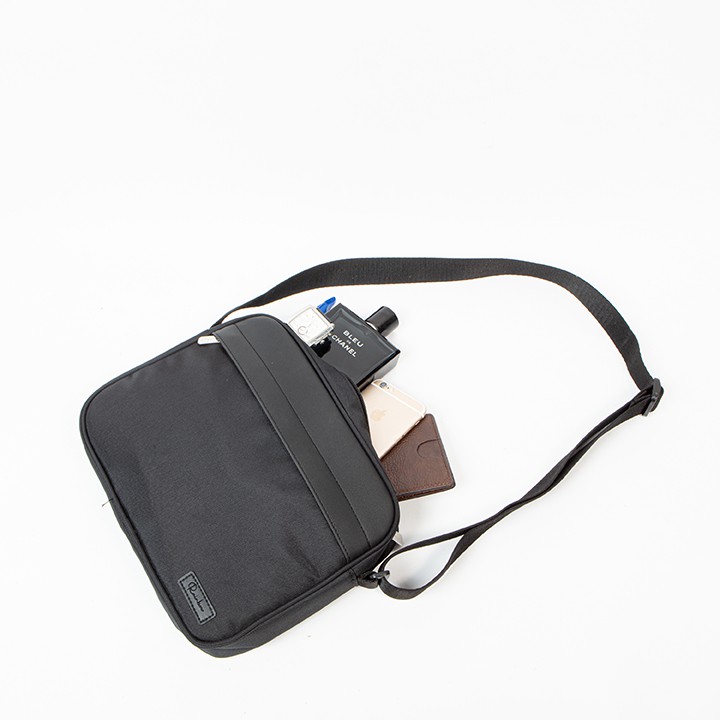 Túi đeo chéo nam đựng ipad Rainbow Hamburg chất liệu canvas phối da thời trang unisex | BigBuy360 - bigbuy360.vn