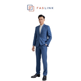 Áo Vest nam 2 nút Faslink dòng basic - Màu Xanh Navy