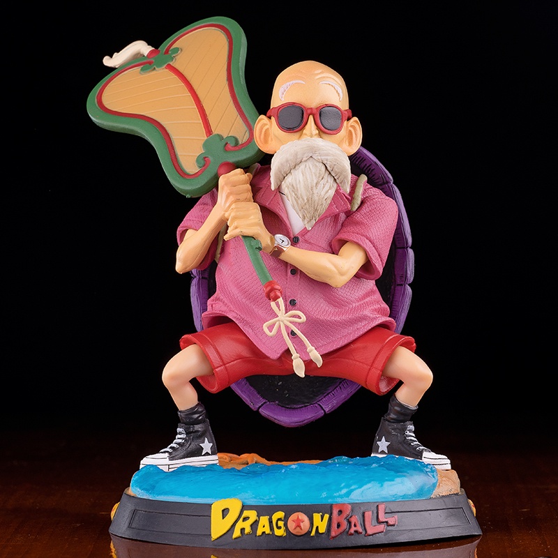 Mô hình Dragonball quy lão tiên sinh kame cầm quạt ba tiêu - Mô hinh sư phụ rùa siêu to