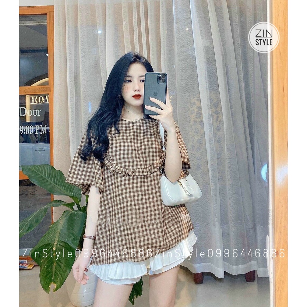 ÁO TAY LỠ CỔ PHỐI BÈO