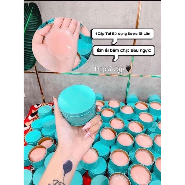 Hộp 10 Miếng Dán Ngực Siêu Mỏng Bám Chắc Cho Nữ