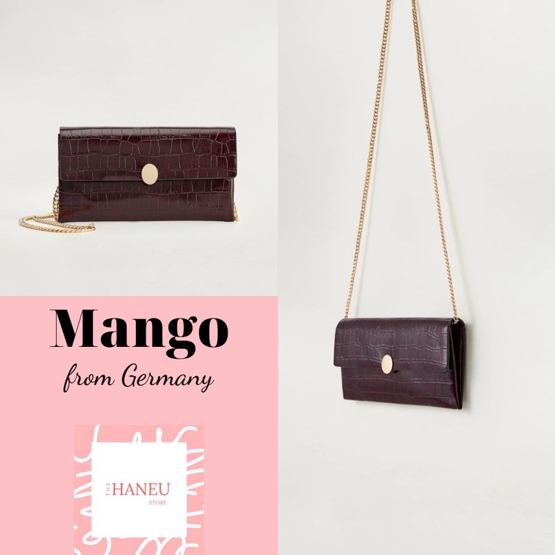 Túi Mango Auth store Đức đeo hai kiểu (fullbill và ảnh thật ) MST63