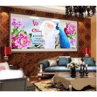 (Xả kho) Tranh đính đá vợ chồng