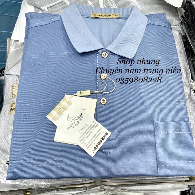 Áo thun cộc tay trung niên chất cực đẹp mềm mịn