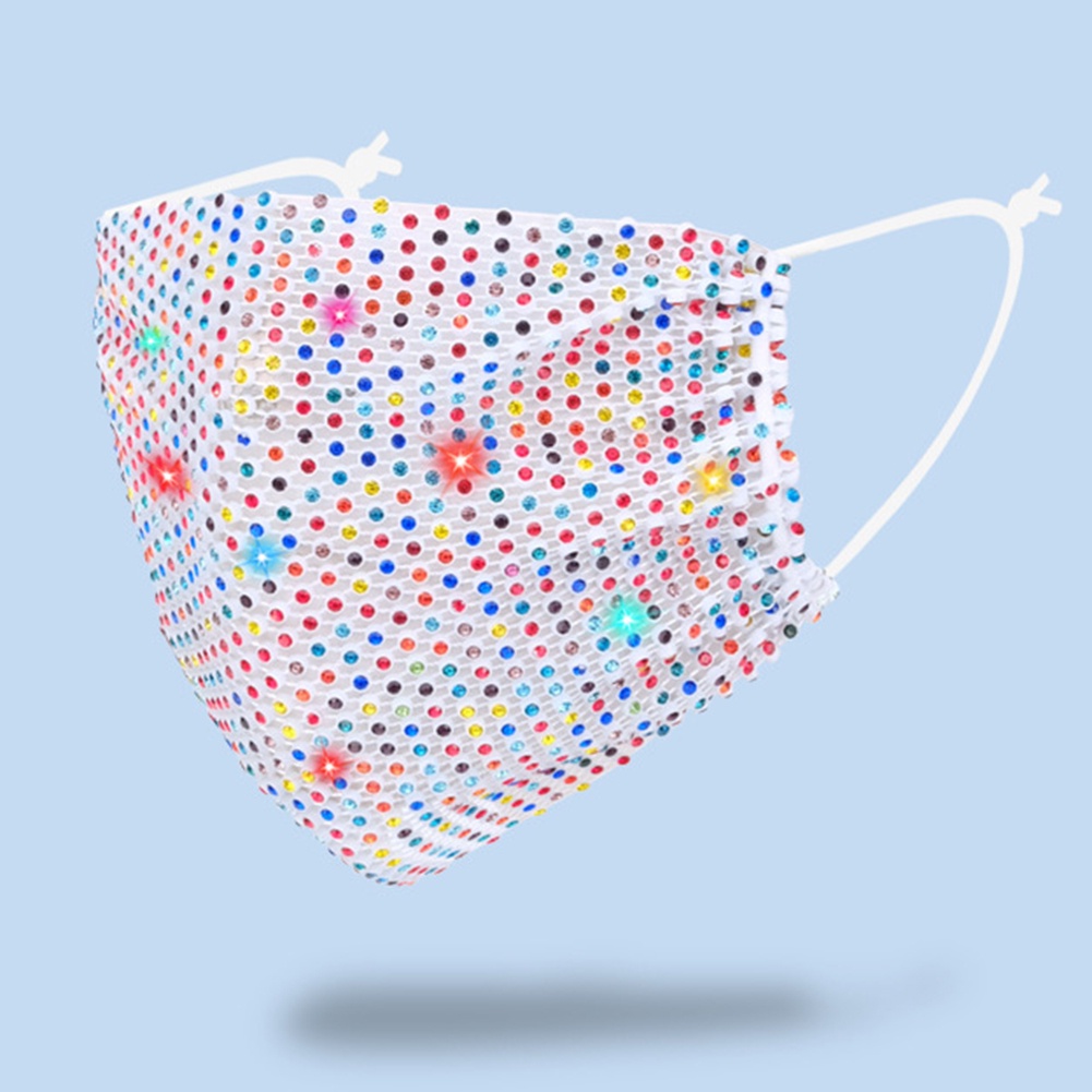 Khẩu Trang Đính Đá Chống Bụi Nhiều Màu Sắc Thời Trang Cho Nam Nữ