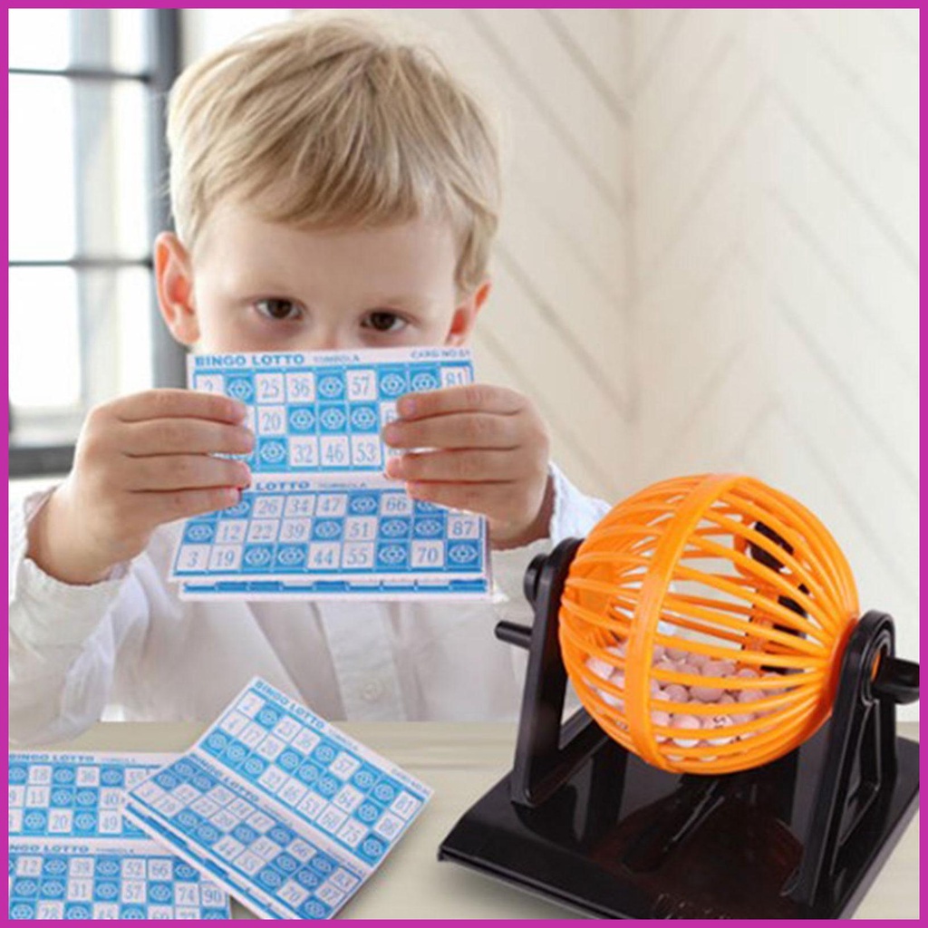 Bộ Trò Chơi Bingo Mini Có Lồng Nuôi Bingo Vui Nhộn Cho Bé