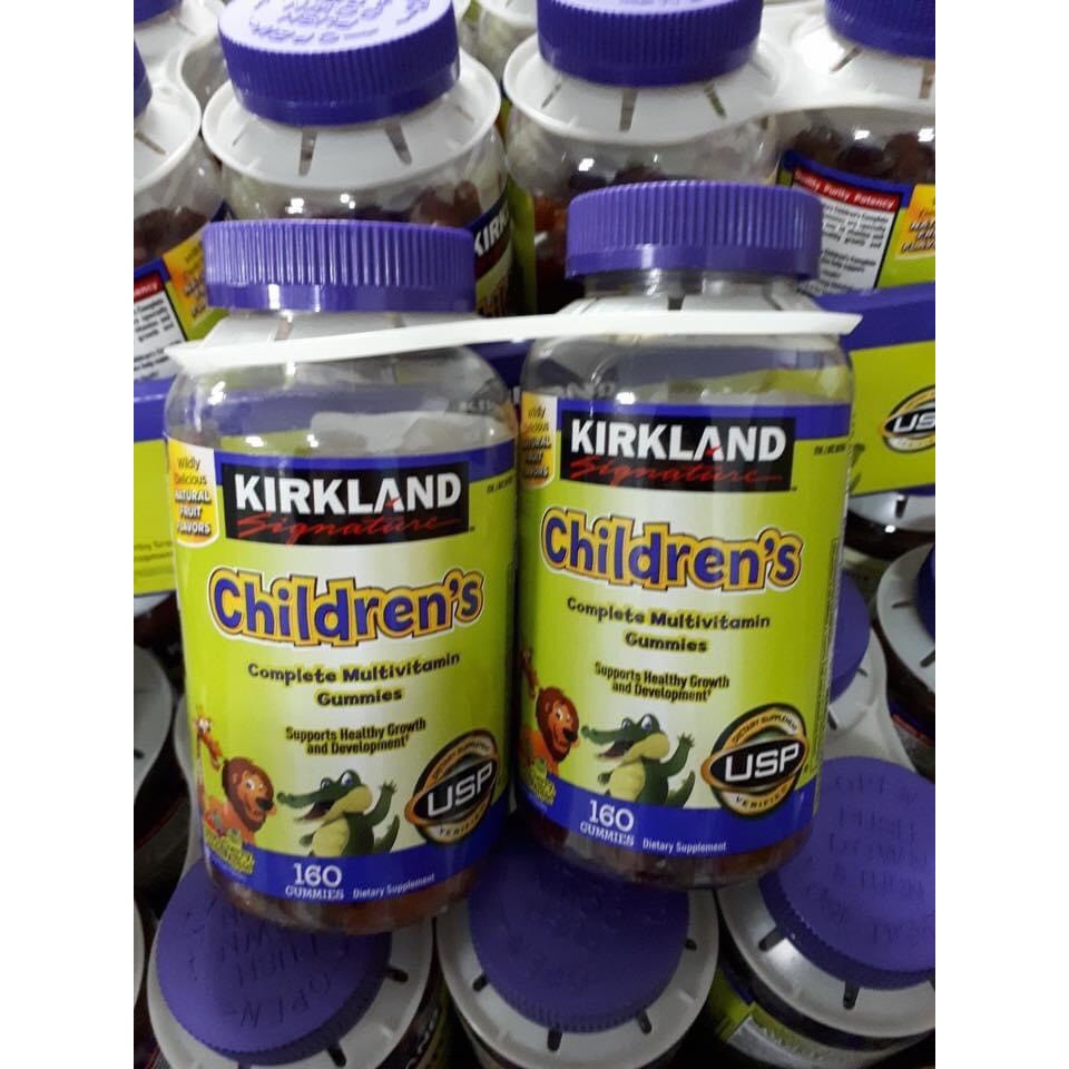 Kẹo dẻo dinh dưỡng cho bé Kirkland Signature Complete Children’s Multivitamin Gummies 160 viên