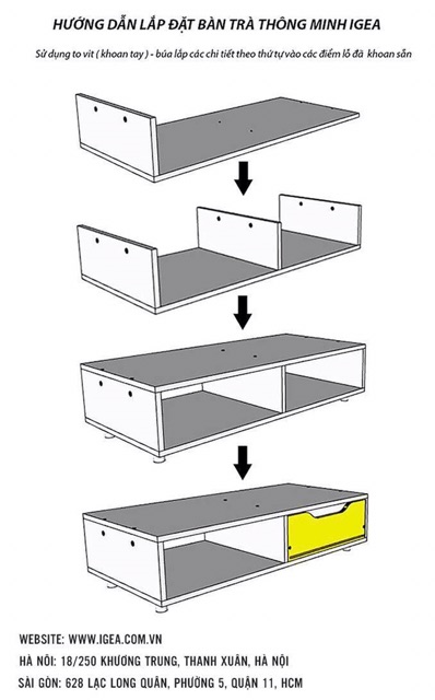 Bàn Trà Sofa phong cách hiện đại GP81