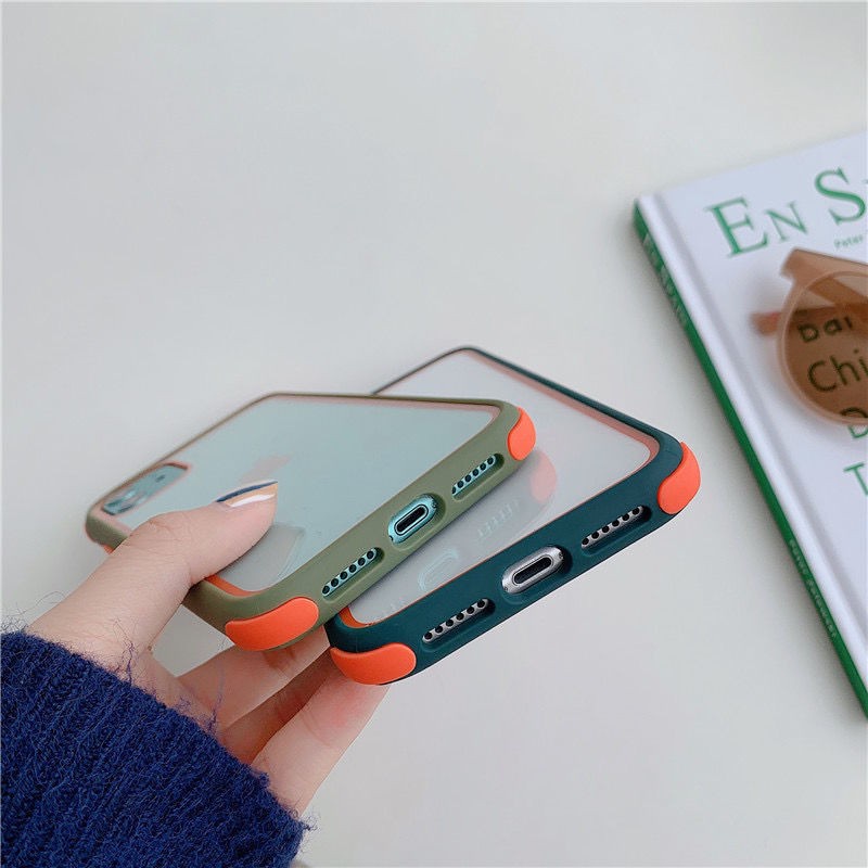 Ốp Điện Thoại Trong Suốt Chống Rơi Cho IPhone 12 11 Pro Max 7plus 8Plus Xs X Xr XsMax Max
