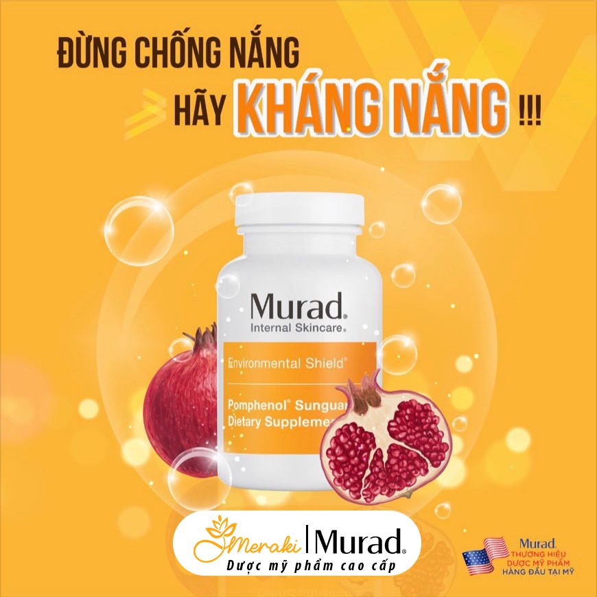 Viên uống chống nắng nội sinh Murad Pomphenol Sunguard Dietary Supplement 60 viên