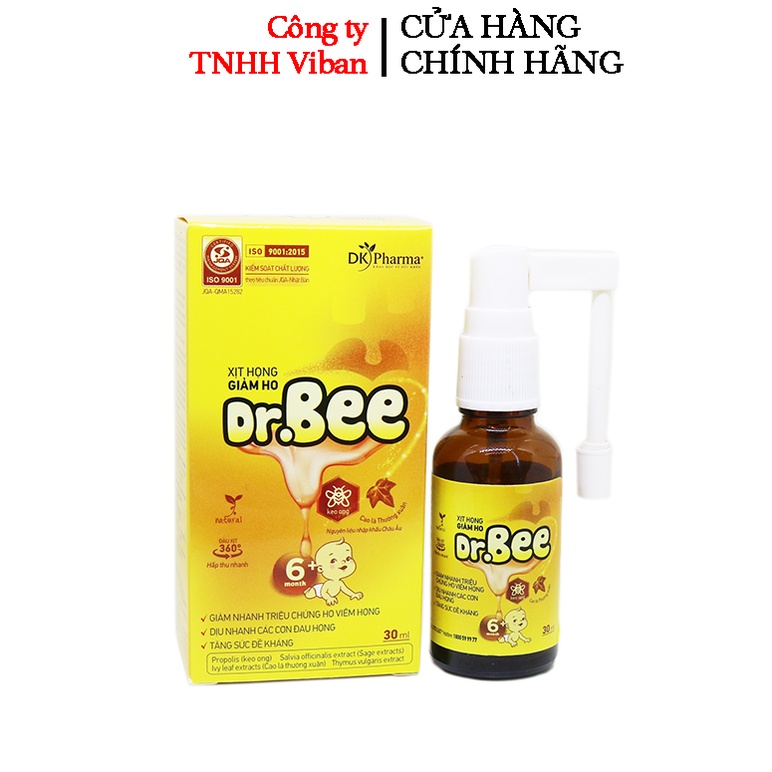 Xịt họng giảm ho Dr.Bee - Dk pharma