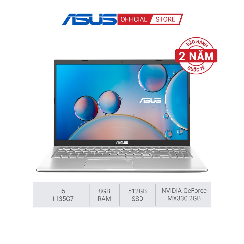 Laptop ASUS Vivobook X515EP-EJ006T i5-1135G7 | 8GB | 512GB SSD |15.6FHD | MX330-2GB | Win10 | Silver