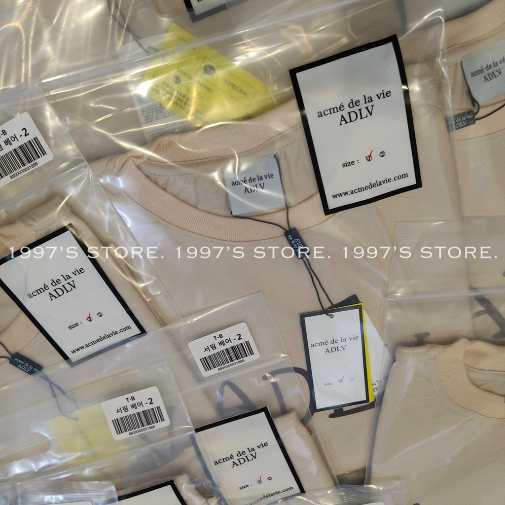 Áo thun tay lỡ form rộng nam nữ ADLV màu be hai mặt trước sau | BigBuy360 - bigbuy360.vn