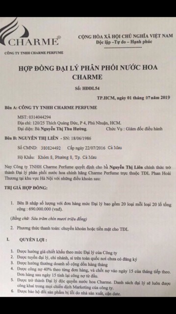 Charme Chance 30ml - Nước Hoa Charme Chính Hãng | BigBuy360 - bigbuy360.vn