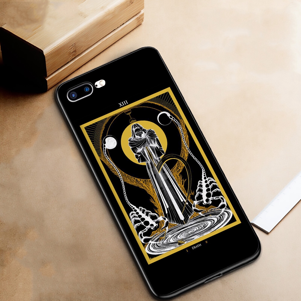 Ốp Điện Thoại Tpu Dẻo Họa Tiết Bài Tarot Death Cho Iphone 11 Pro Xs Max Xr X 8 7 6s 6 Plus D46