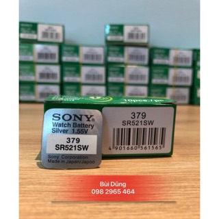 Viên Pin Đồng Hồ Sony 379 SR521SW - pin sony 521 - 379 chính hãng vỉ 1 viên