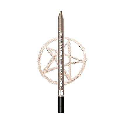 Chì kẻ mắt ánh kim 16Brand PENCIL LINER PG02 CHAMPAGNE GOLD- Vàng Champagne