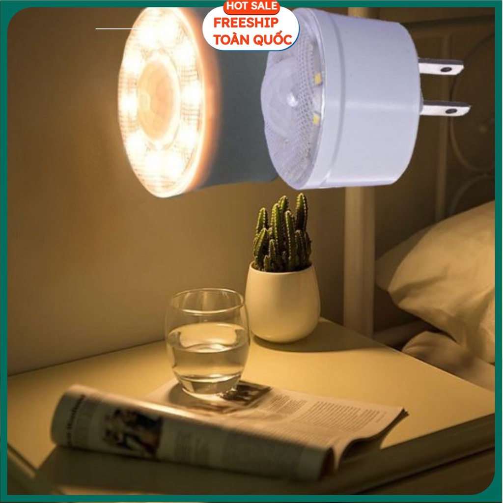 Bóng Đèn Cảm Ứng Hồng Ngoại - Người Đi Vào Tự Động Sáng - Gắn Tủ - Cầu Thang - Trước Cổng - Chống Trộm