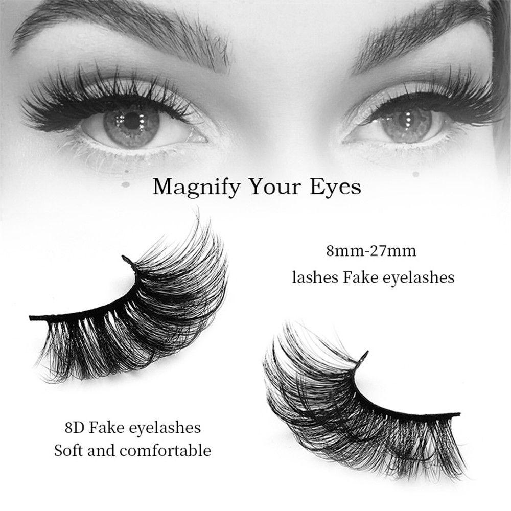 Set 10 Cặp Lông Mi Giả 8D 8mm-27mm Có Thể Tái Sử Dụng