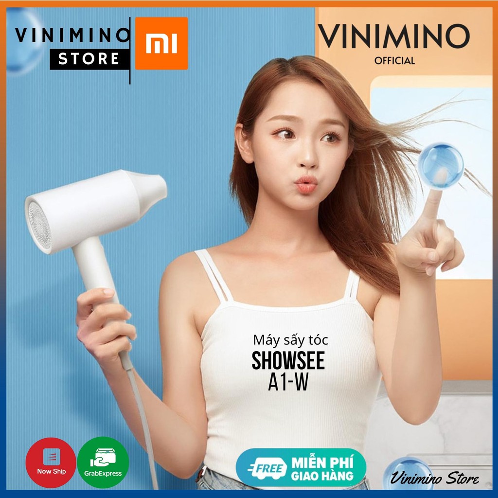 Máy sấy tóc bổ sung ion âm Xiaomi Youpin ShowSee A1-W 1800W cao cấp tiện dụng - Vinimino Store