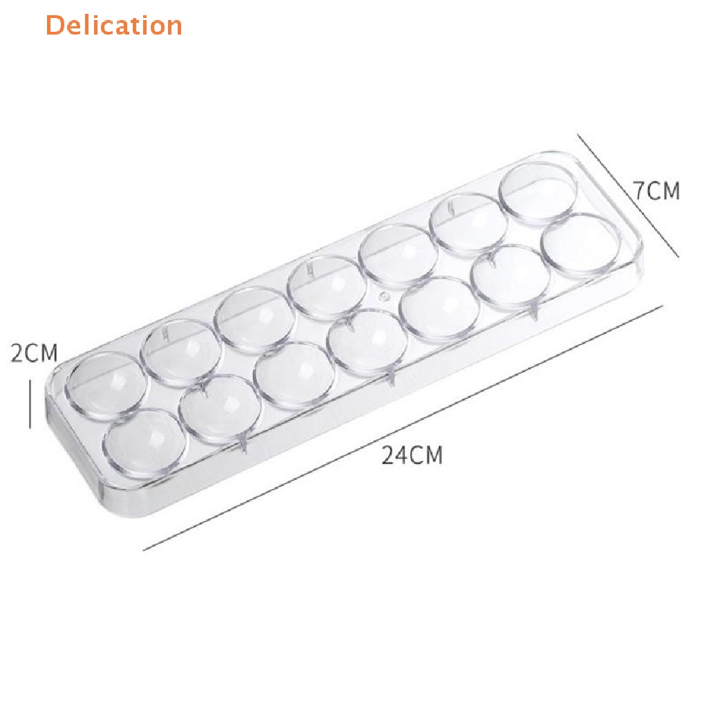 Khuôn Làm Bánh Kẹo 14 Lỗ Hình Bán Cầu 3D Bằng Polycarbonate