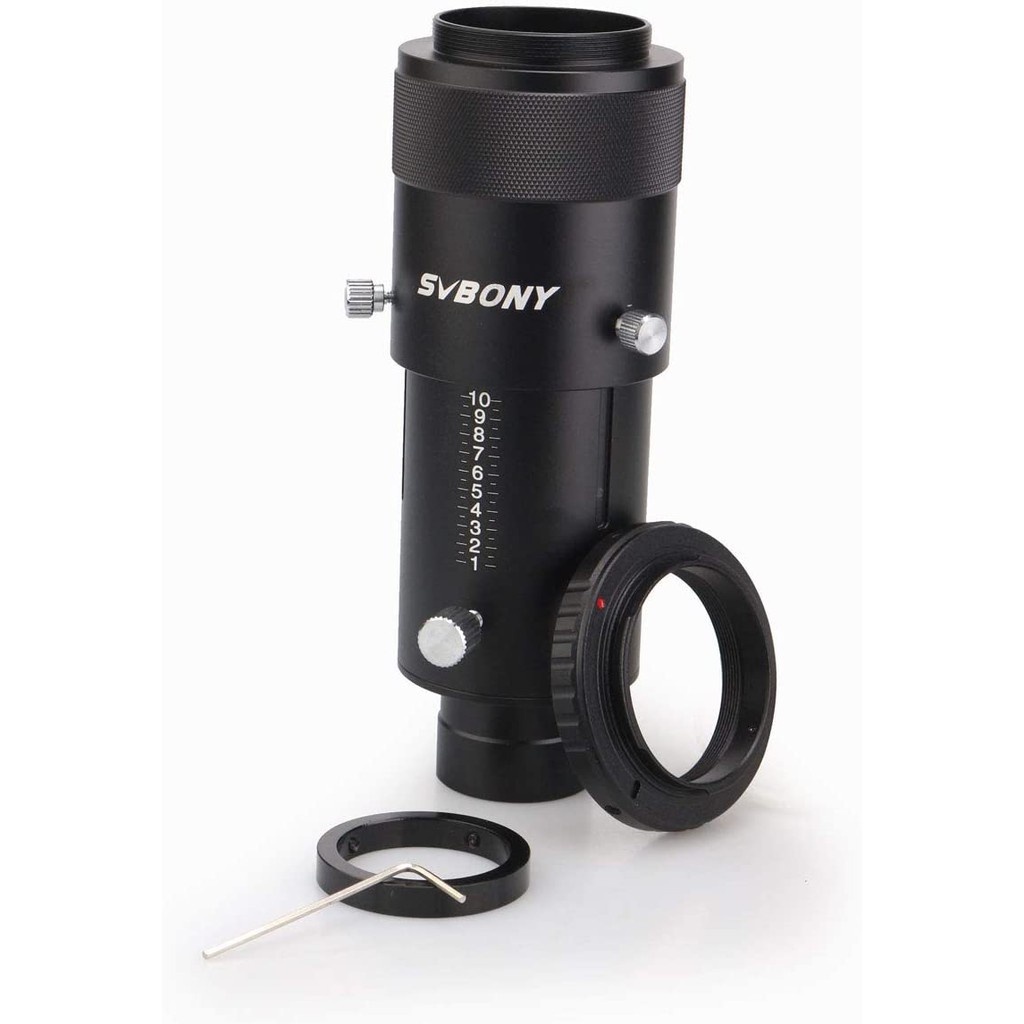 Svbony SV112 Variable Eyepiece Projection Kit for Telescopes 1.25" Fully Metal Deluxe w/ Canon/Nikon T-Ring Adapter