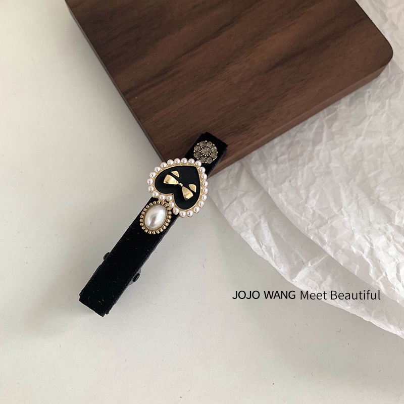 Kẹp tóc đính ngọc trai nhân tạo phong cách Hàn Quốc dành cho nữ