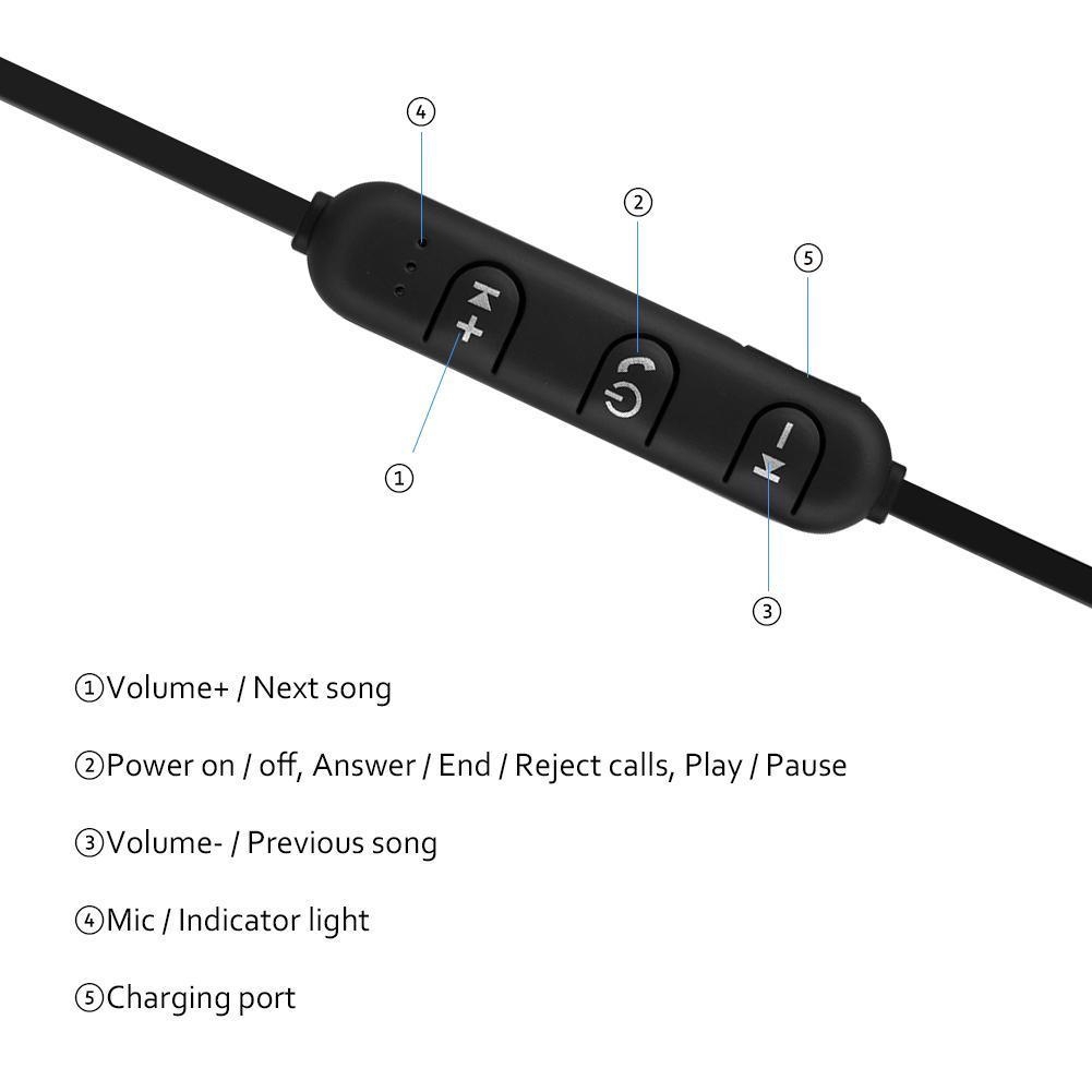 Tai nghe Bluetooth 4.2 không dây âm thanh Stereo có nam châm