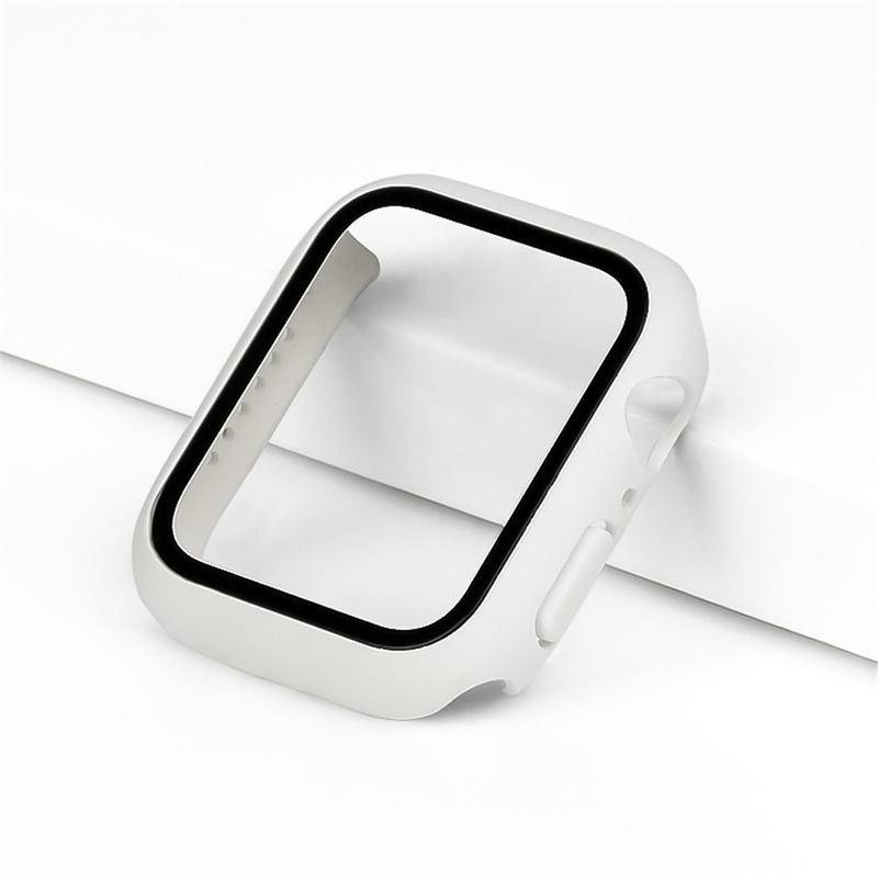 Kính Cường Lực + Ốp Bảo Vệ Mặt Đồng Hồ Thông Minh Apple Watch Series 8 7 41mm 45mm iWatch 6 5 4 SE 3 2 1 38 40 42 44 MM