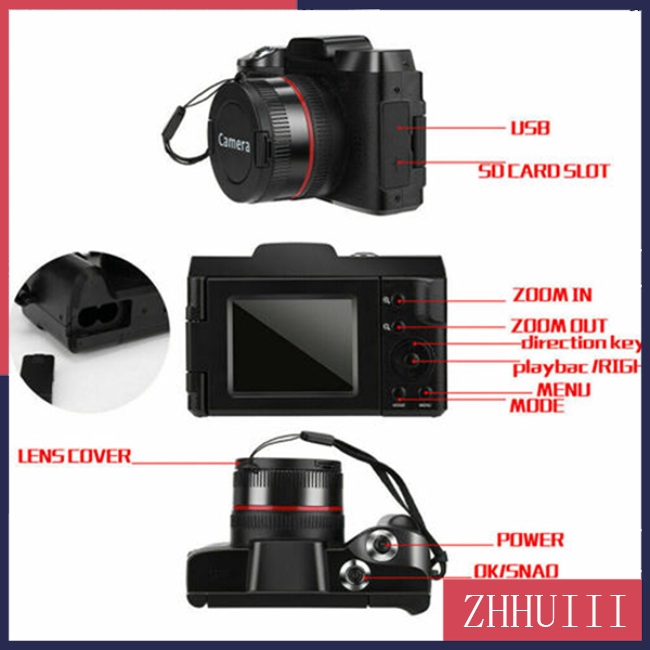 Máy quay phim kỹ thuật số phóng đại 16x Hd1080P chất lượng cao | BigBuy360 - bigbuy360.vn
