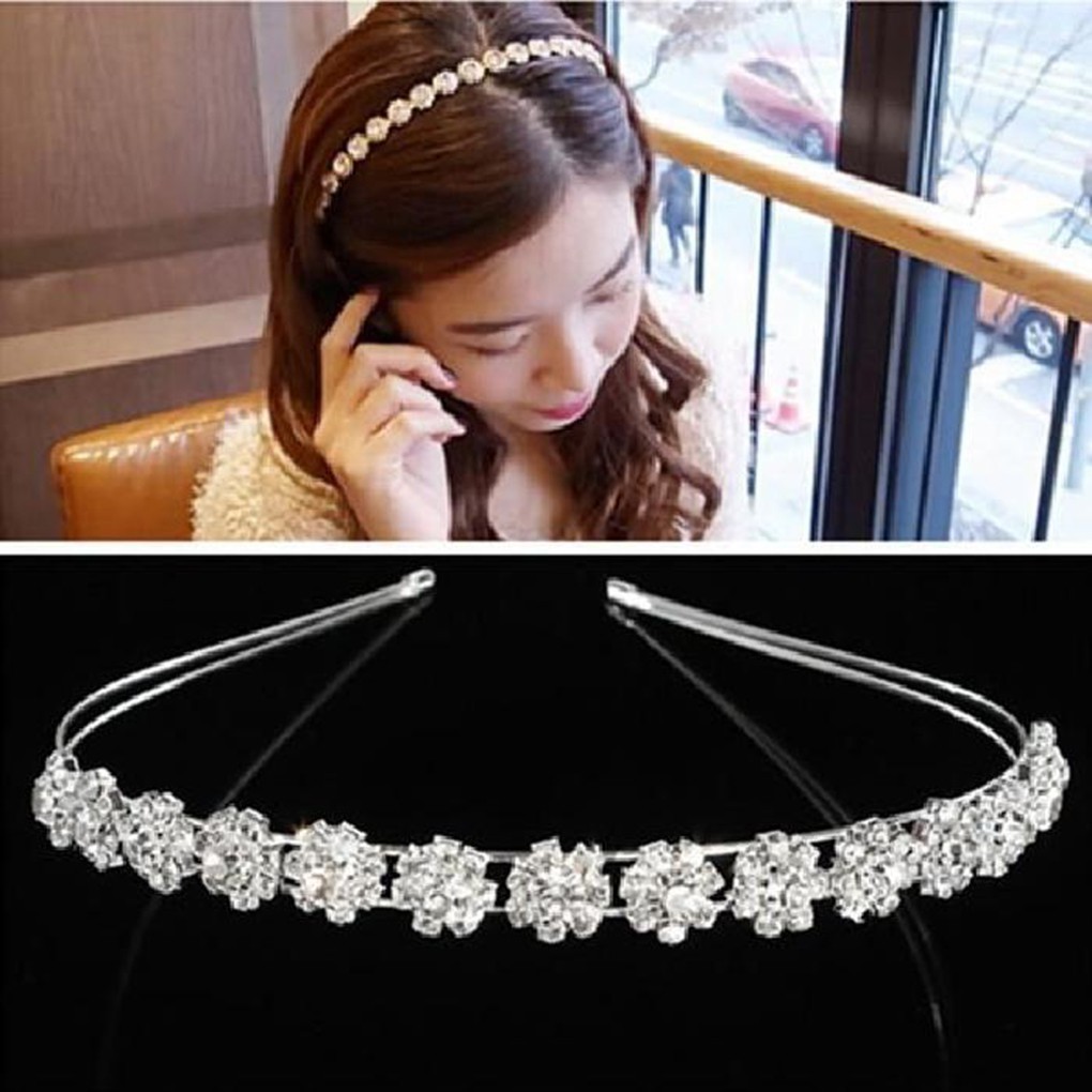 Cài tóc đính đá dễ thương cho nữ