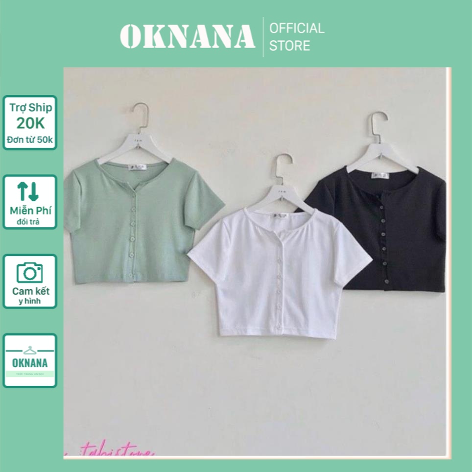 Áo croptop 6 cúc bấm dọc siêu hot trend annatore