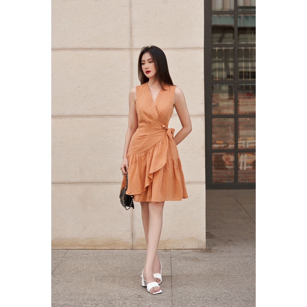 OLV - Đầm Orange Wrapping Dress