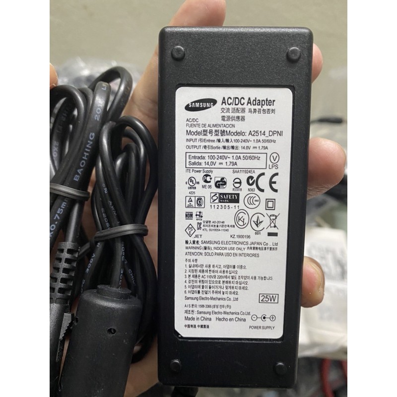 Adapter nguồn màn hình samsung 14V 1.79A chính hãng