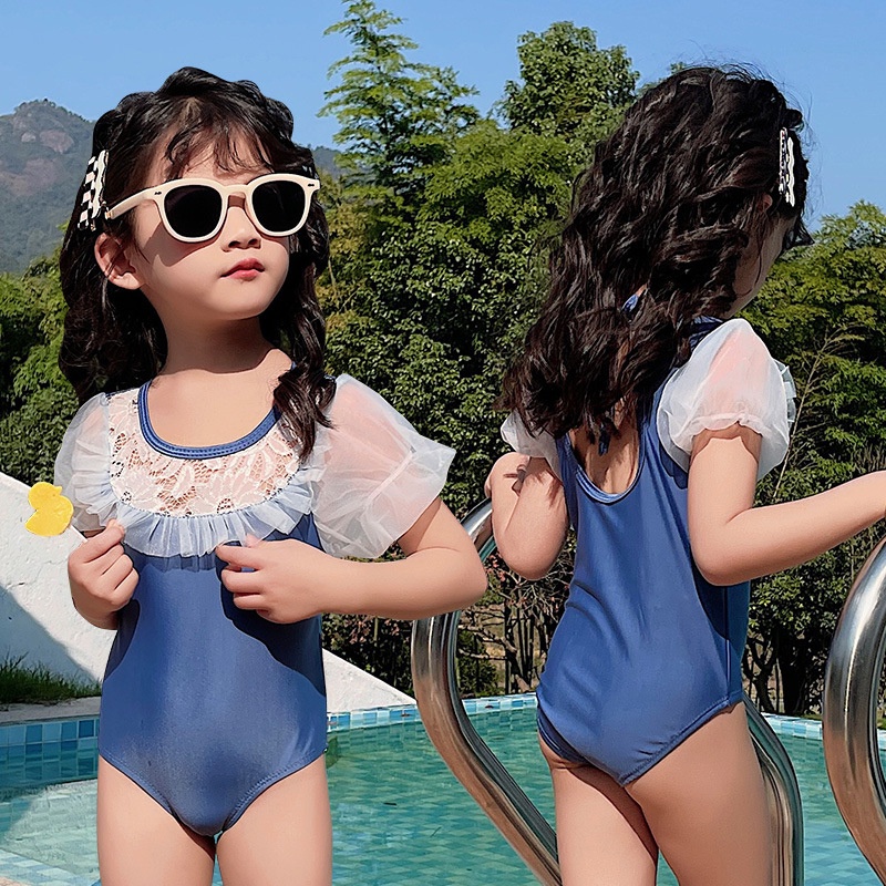 Bộ Đồ Bơi Một Mảnh Kiểu Công Chúa Dễ Thương Cho Bé Gái Từ 1-4 Tuổi