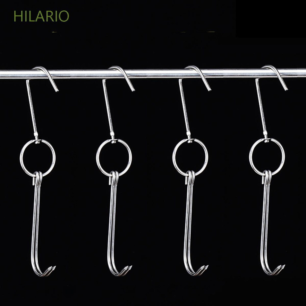 HILARIO Grill Hooks Bread BBQ Tools Meat Clasps Roast Sausage Goose Stainless Steel Duck Bacon Storage Hanger