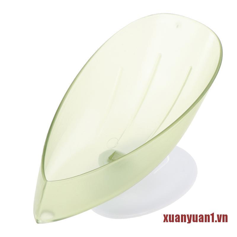 Giá Đỡ Xà Phòng Hình Chiếc Lá Có Giác Hút Tiện Dụng