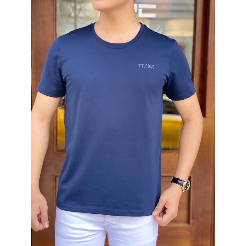 [Siêu Đẹp] Áo Thun Nam Polo Cổ Tròn Ngắn Tay Mát Co Dãn Tốt , Áo Phông Nam Trơn Nhiều Màu Quốc Dân 50-90kg | BigBuy360 - bigbuy360.vn