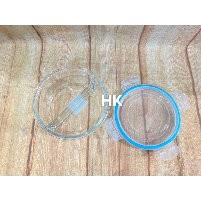 Hộp thuỷ tinh tròn chia ngăn chịu nhiệt 900ml