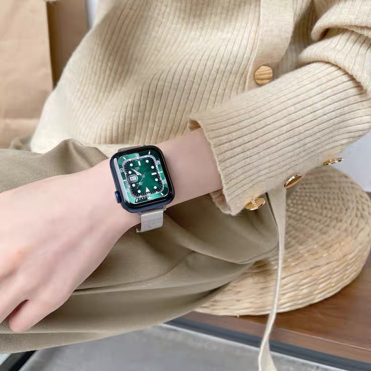 Dây đeo đồng hồ bằng thép không gỉ thích hợp cho Apple Watch 6/Se/5/4/3/2/1 44mm 40mm Series Se/6 38mm 42mm