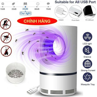 Đèn bắt muỗi, hình trụ,cắm cổng usb thông minh