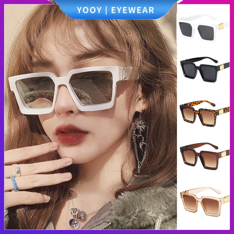 Kính Mát Gọng Vuông Phong Cách Âu Mỹ Thời Trang